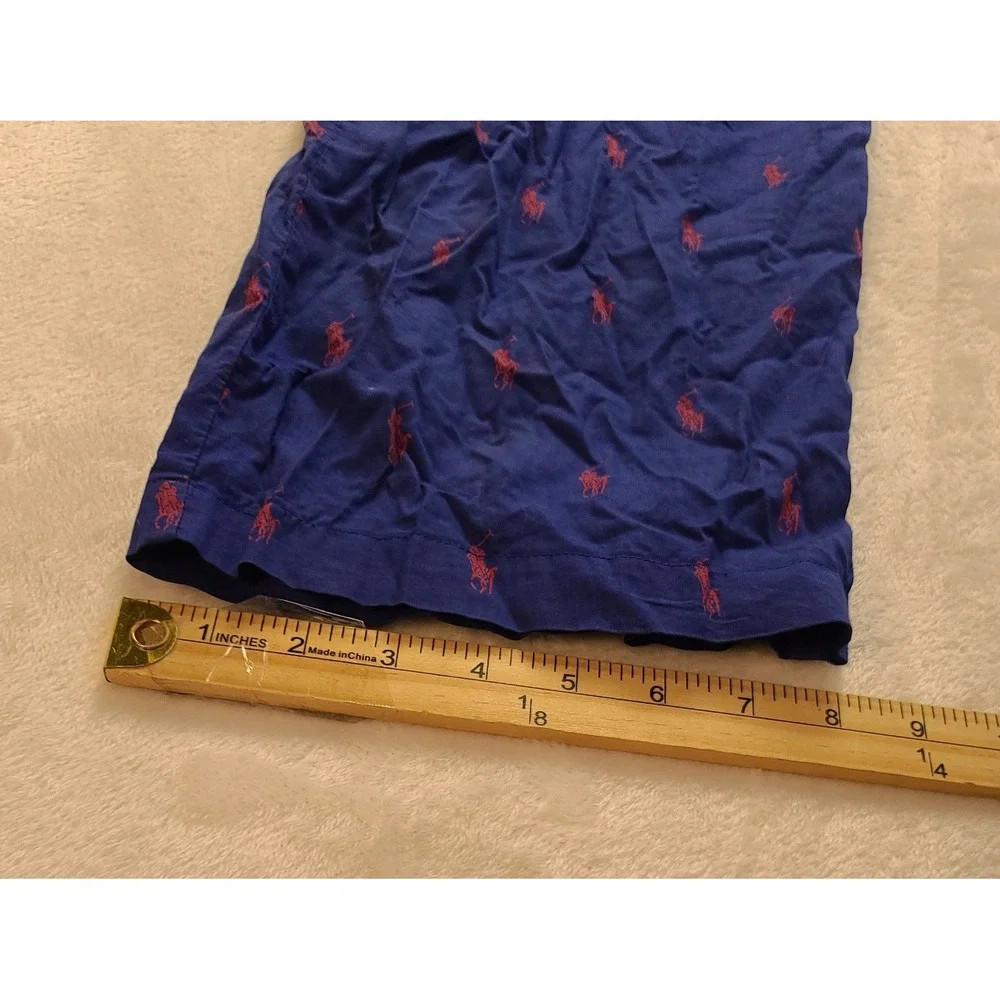 Polo Ralph Lauren Blue Red Pony‎ Logo Pajama Pants Men's XL Sleepwear